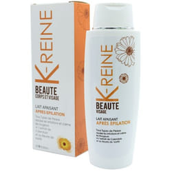 Lait apres epilation tous types de peaux visage et corps 200ml k-reine