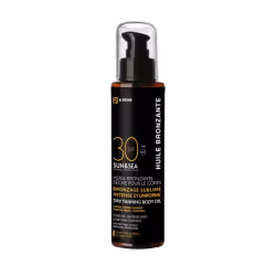 La K-Reine Huile de Bronzage Corps SPF30 est une huile solaire légère et non grasse qui offre un bronzage sublime tout en pro ...