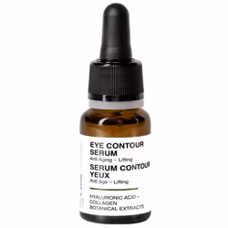 Ce sérum contour des yeux, enrichi en acide hyaluronique, en collagène, en calendula et en camomille, cible efficacement les  ...