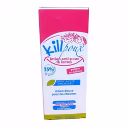 Killpoux est indiqué dans le traitement des poux chez l'adulte et l'enfant de plus de 6 mois.
Ce produit ne contient pas de s ...