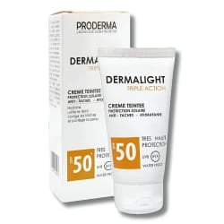 Proderma Dermalight - Creme Solaire Triple Action Teinte Spf 50