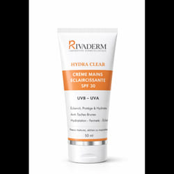 Rivaderm Hydra Clear Creme Mains Eclaircissante SPF30 50ml