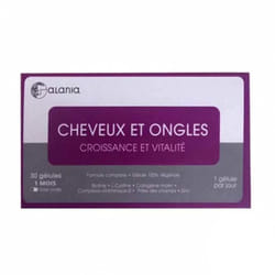 Alania Cheveux et Ongles Croissance et Vitalite 30 Gélules