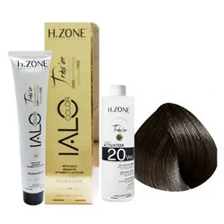 Coloration ialo trés'or châtain foncé 3.0 sans ammoniaque 100 ml -h-zone