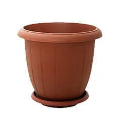 Pot & Plateau à Fleur Sofpince Narcisse Ref 39 Marron