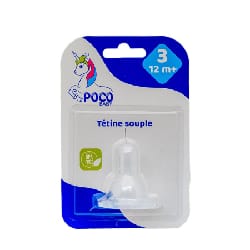 Tétine en silicone souple - Poco Baby - 12 mois+