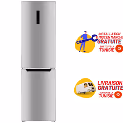 Réfrigérateur combiné Nofrost SABA 381L - Silver (FN2-47S)
