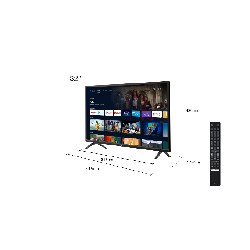 TCL S52 Series S5200 81,3 cm (32") HD Smart TV Wifi Noir