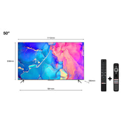 TCL C63 Series C635 50" 4K Ultra HD Smart TV Wifi Noir