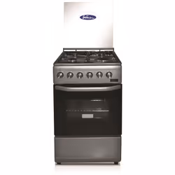 Cuisinière Sotacer TGG1000S - 4 Feux - Table de travail Inox - Grilloir - Couvercle en verre - Porte four double vitrage - Di ...