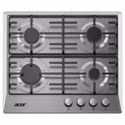 Plaque de Cuisson ACER - Type de Plaque: à Gaz - Largeur: 60 cm - Nombre de Foyers: 4 foyers: Brûleur rapide / 2x Brûleurs se ...
