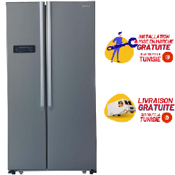 Réfrigérateur Telefunken Side By Side 562L NoFrost (FRIG-TLF2-66N) - Inox