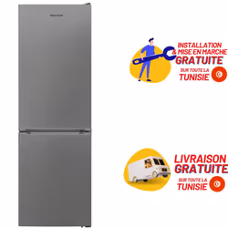 Réfrigérateur combiné TELEFUNKEN 341 Litres No Frost (FRIG-373I) - Inox