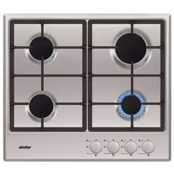 Plaque de cuisson encastrable Simfer - 4 Feux - Largeur 60cm - Puissance: 1x 3.6 Kw, 1x 3 Kw, 1x 1.78 Kw, 1x 0.88 Kw - Bouton ...