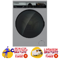 Machine à laver Téléfunken 9 kg - 1400 tr/min - Argentée (MACH9-WD1461S)