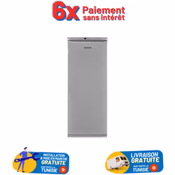 Congélateur Vertical Telefunken 245 Litres No Frost 6 Etages - Silver (FRIG-323S)