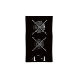 Plaque de cuisson gaz, Gaz de cuisine FOCUS,DOMINO, 2 FEUX GAZ 30CM, FONTE, VITRO NOIR,SOFT.32