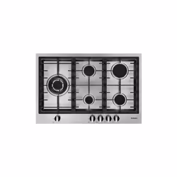 Plaque de cuisson gaz, Gaz de cuisine FOCUS
5 brûleurs à gaz, l’un double couronnes
Flamme stabilisée
Grilles et chapeaux de  ...