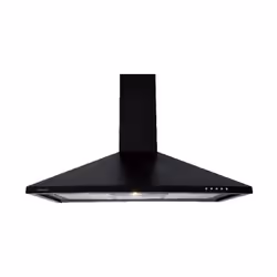 Hotte Cheminée 90 cm Focus- Modèle: Pyramidale- Nombre de vitesses: 3 vitesses- Boutons- Débit: 600 m3/h- Eclairage: lampe 28 ...