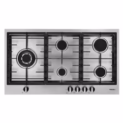 Plaque de cuisson gaz, Gaz de cuisine FOCUS
5 brûleurs à gaz, l’un double couronnes
Flamme stabilisée
Grilles et chapeaux de  ...