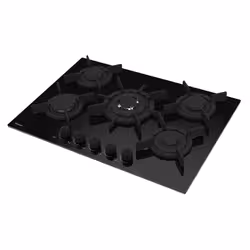 Focus F 417B - Plaque gaz 5 feux, 75 cm, sans thermocouple, vitro noir - Vue supplémentaire 2