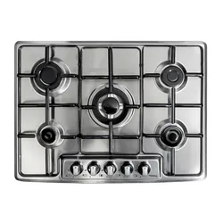 Plaque de cuisson encastrable 5 feux Biolux 7550X Inox