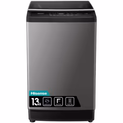 Hisense WTJA1302T, Charge par dessus, 13 kg, Noir, Gris