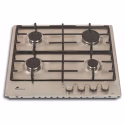 Plaque de cuisson MontBlanc PXS60 - 4 Feux - Allumage électrique - Type gaz LPG G30-30 MBAR - Puissance totale du Gaz: 7.44 K ...