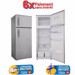 Réfrigérateur MontBlanc 2 Portes 
Volume Brut: 270 Litres
Nombre d'étoiles ****
Classe Climatique: N
Système de froid statiqu ...