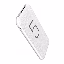 Power Bank Winx : Modèle W24 - Capacité 5000mAh - Double entrée: Micro 5V / 2.1A // Éclairage 5V / 1A - Double sortie: DC5V 1 ...
