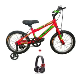 Bicyclette VTT RODEO Eco Garçon 16" - Rouge (6016-PG-ROUGE)