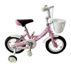Vélo Enfant Hello Kitty Pour Fille 12" - Blanc&Rose