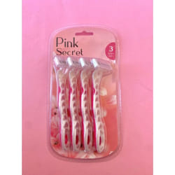 Azal Lot de 4 Rasoirs Pink Secret