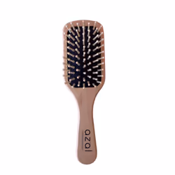 Brosse à cheveux en bois et picots en bois.