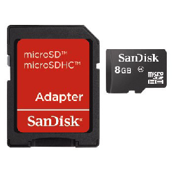 SanDisk 8GB microSDHC 8 Go