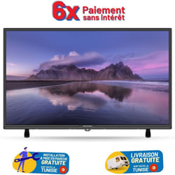 TV Schneider 32" HD Avec Répéteur Intégré Noir (SC-32HDTV)