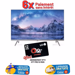TV SCHNEIDER 43" DLED - Full Screen - Smart TV - Android - Récepteur intégré - Android - Wifi - Bluetooth - Haut Parleur 2x 8 ...