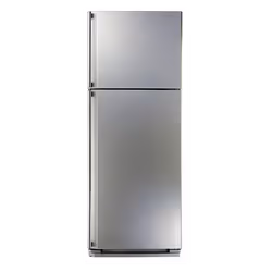 No frost Réfrigérateur 450 litres 2 portes couleur argent avec désodorisant électronique Ag + Nano Deodorizer Niveau d'effica ...