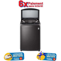 Lave-linge LG 14kg Smart Inverter Noir - T1466NEHG2