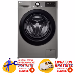 Lave Linge Frontale LG Vivace F4R3VYG6P 9kg - Silver