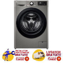 Lave Linge Frontale LG Vivace F4R3VYG6P 9kg - Silver