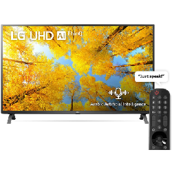 TV LG UHD 4K 43" UQ75006 Smart TV avec AI ThinQ / Avec Récepteur Intégré