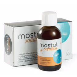 Arrêtez de perdre les cheveux. La solution de Mostal empêche non seulement la chute des cheveux, mais favorise également leur ...