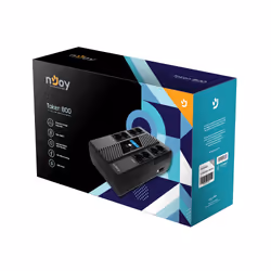 nJoy Token 800 alimentation d'énergie non interruptible Interactivité de ligne 0,8 kVA 480 W 8 sortie(s) CA