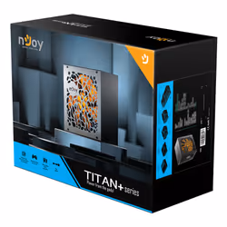nJoy Titan+ 550 unité d'alimentation d'énergie 550 W 20+4 pin ATX ATX Noir, Orange - Vue supplémentaire 7