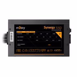 nJoy Synergy 550 unité d'alimentation d'énergie 550 W 20+4 pin ATX ATX Noir - Vue supplémentaire 5