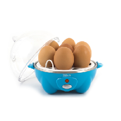 Zilan ZLN8068 cuiseur d'oeufs 7 œufs 360 W Bleu, Transparent, Blanc