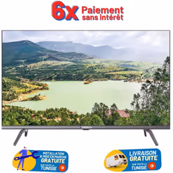 Téléviseur Full HD LED 40" Smart - Wifi - Bluetooth 5.0 - Résolution 1080 x 1920 - système Android 11 - Ecran sans bordures - ...