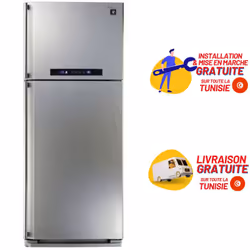 Réfrigérateur SHARP - 2 Portes - Système de refroidissement: NoFrost - Capacité: 530 Litres - Classe Énergétique: A++ - Affic ...