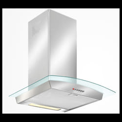 Hotte Cheminée Inclinée 60 Inox Glass